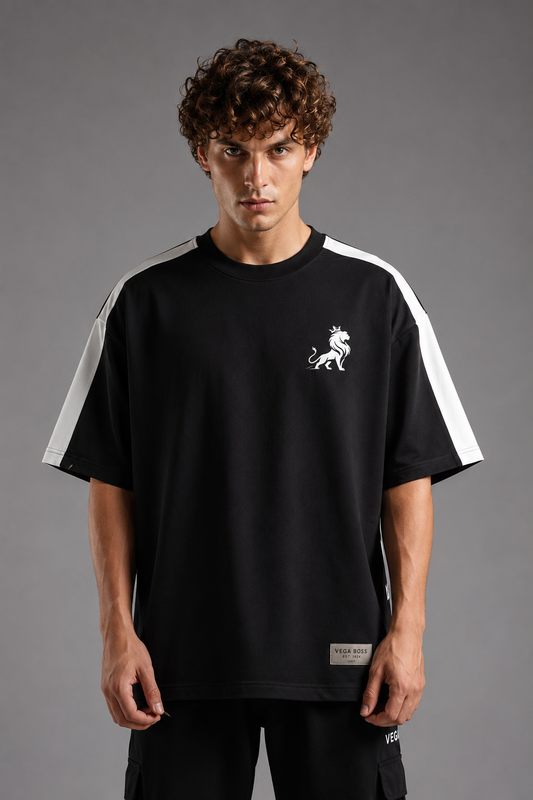 Vega Boss Men's Oversized T-Shirt — White | Premium Cotton